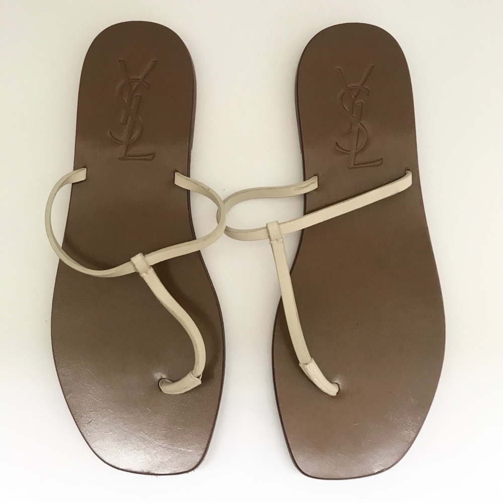 YSL leather sandals